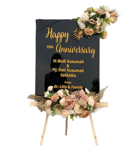 Papan Bunga Akrilik Perak Timur